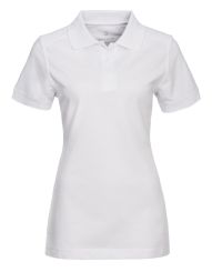 Polo-Shirt Damen Mischgewebe weiß