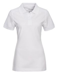 Polo-Shirt Damen Mischgewebe weiß